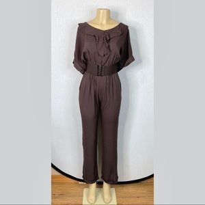Lucy Paris Brown Size Large Women’s Jumpsuit. NWT